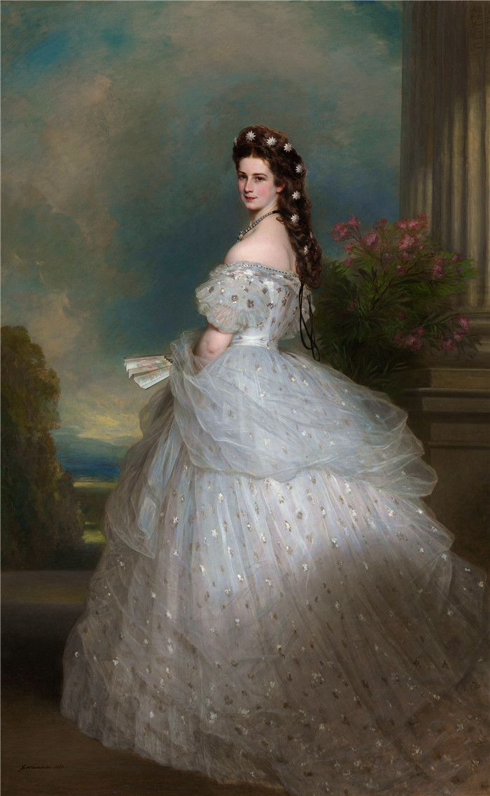 弗朗兹·萨维尔·温特豪德(Franz Xaver Winterhalter)作品-Elisabeth of Austria