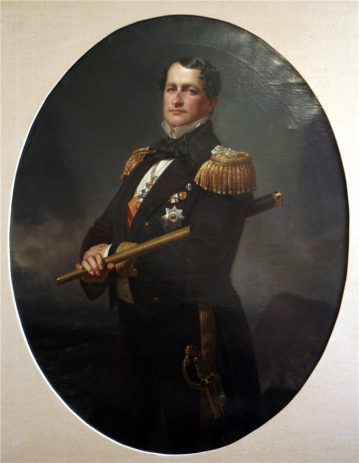 弗朗兹·萨维尔·温特豪德(Franz Xaver Winterhalter)作品-Portrait d'amiral- mg 8247