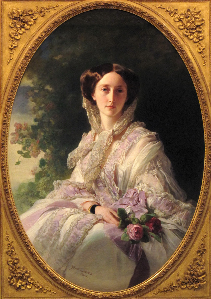 《奥尔加·冯·符腾堡》弗朗兹·萨维尔·温特豪德（Franz Xaver Winterhalter）作品