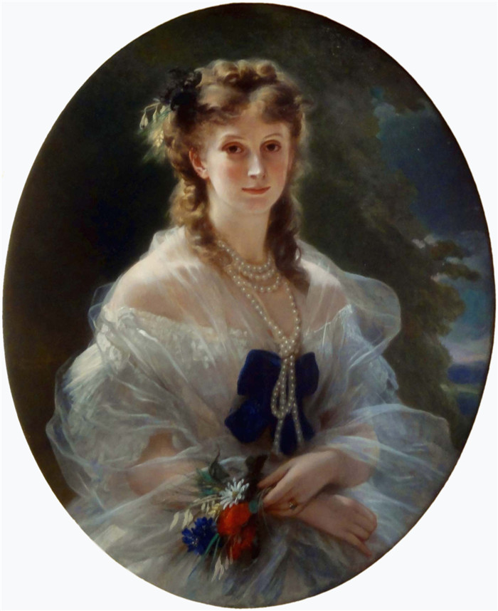 《莫尔尼公爵夫人》弗朗兹·萨维尔·温特豪德(Franz Xaver Winterhalter)作品