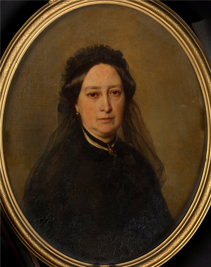 《兰根堡的皇太后公主》弗朗兹·萨维尔·温特豪德(Franz Xaver Winterhalter)作品