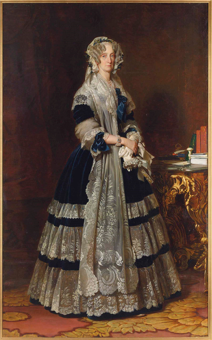 《玛丽·阿梅莉·德·波旁公主》弗朗兹·萨维尔·温特豪德(Franz Xaver Winterhalter)作品