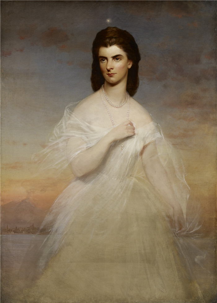 《那不勒斯玛丽亚·索菲亚女王肖像》弗朗兹·萨维尔·温特豪德(Franz Xaver Winterhalter)作品