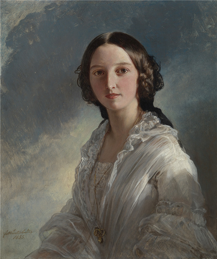 《费奥多拉公主》弗朗兹·萨维尔·温特豪德(Franz Xaver Winterhalter)作品