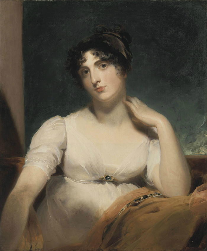 托马斯·劳伦斯（Thomas Lawrence）作品-Harriet Ker-Seymour（或 Seymer）夫人的肖像