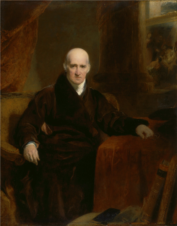 《Benjamin West, P.R.A.》托马斯·劳伦斯（Thomas Lawrence）作品-Thomas Lawrence肖像画 002