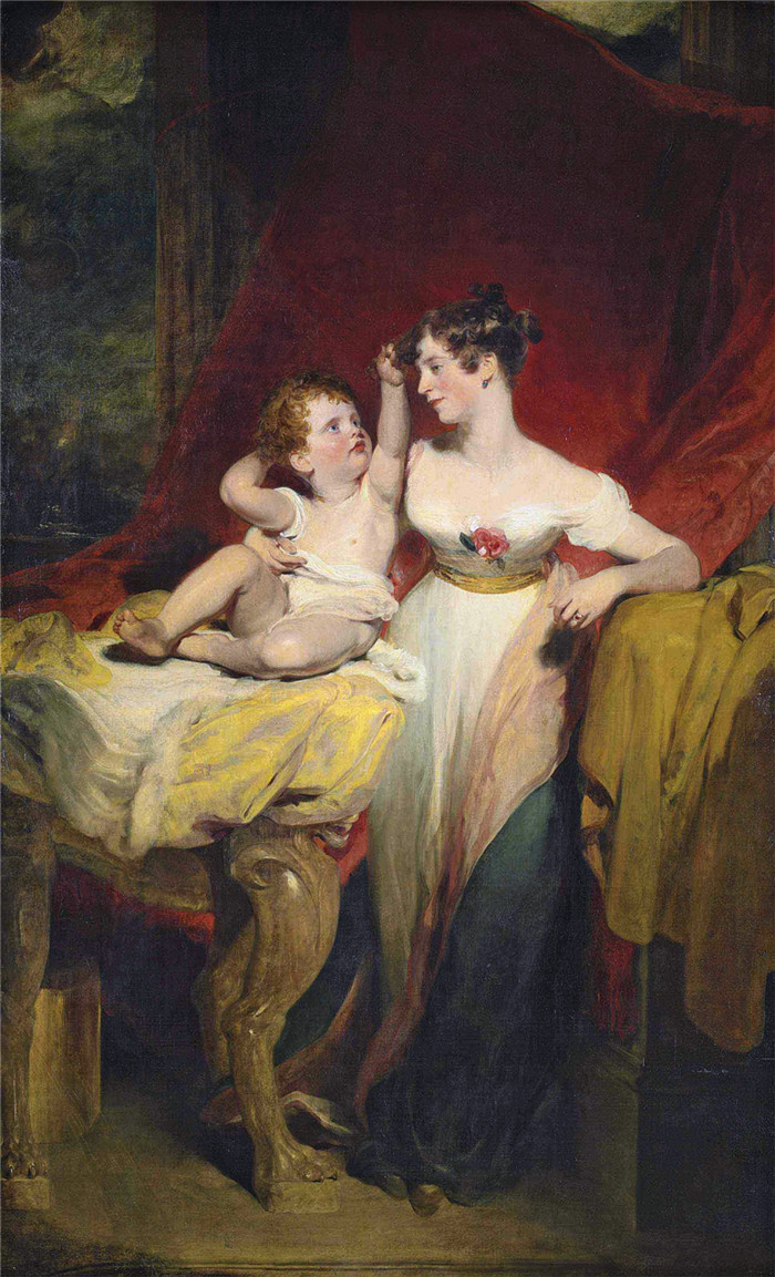 《安妮，波灵顿子爵夫人》托马斯·劳伦斯（Thomas Lawrence）作品