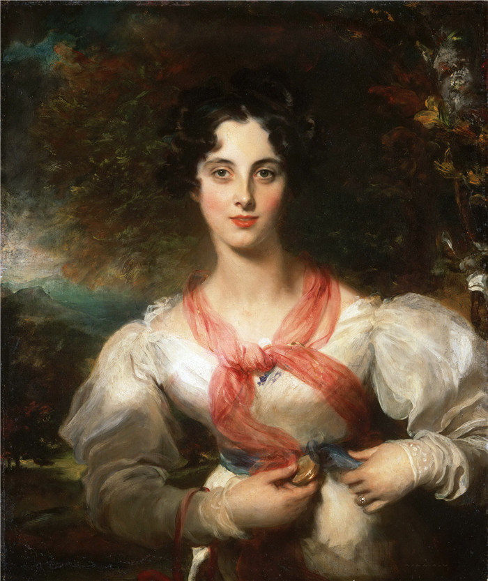 《哈里奥特·韦斯特》托马斯·劳伦斯（Thomas Lawrence）作品