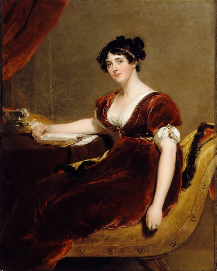 《艾萨克·卡斯伯特夫人》托马斯·劳伦斯（Thomas Lawrence）作品