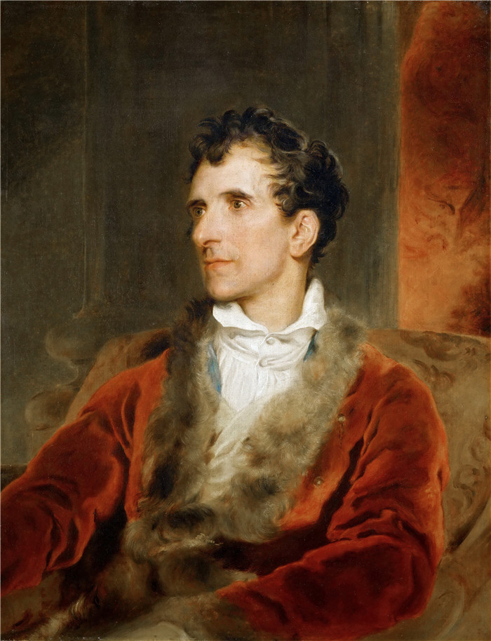 《安东尼奥·卡诺瓦 （Antonio Canova） 肖像》托马斯·劳伦斯（Thomas Lawrence）作品（约 1818 年）