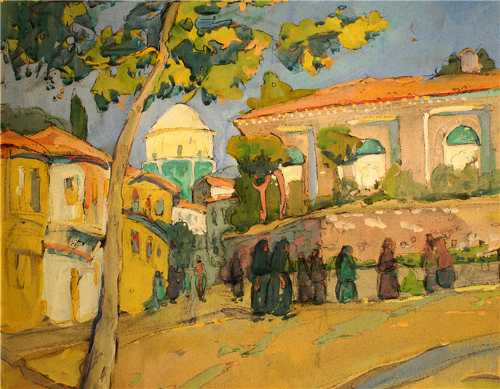 《布尔萨绿色清真寺》简·彼得森(Jane Peterson)高清作品-The Green Mosque Bursa 3