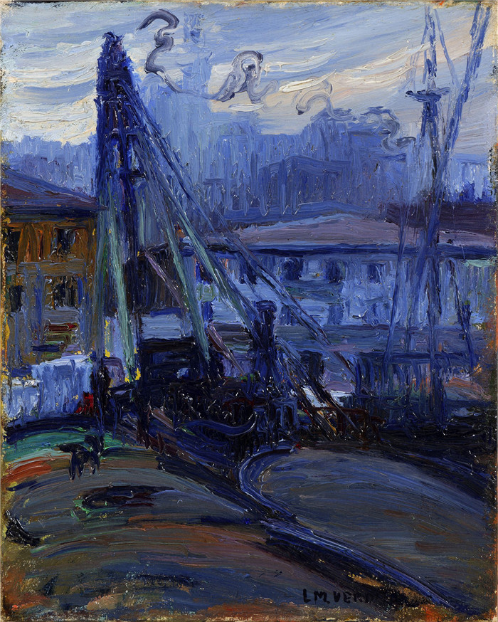 《蓝色船》马蒂厄·韦德兰（Louis-Mathieu Verdilhan）作品-Bateau Bleu