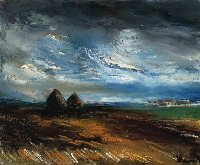 莫里斯·德·弗拉明克(Maurice De Vlaminck)作品-草堆les meules