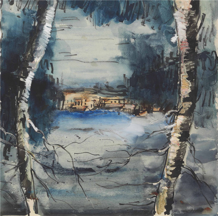 莫里斯·德·弗拉明克(Maurice De Vlaminck)作品-风景画paysage (3)