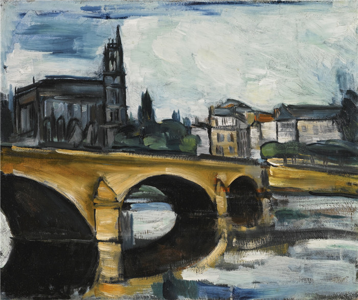 《景观大桥》莫里斯·德·弗拉明克(Maurice De Vlaminck)作品-la landscape