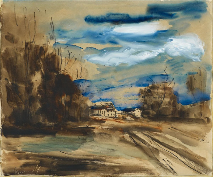 莫里斯·德·弗拉明克(Maurice De Vlaminck)作品-景观Paysage