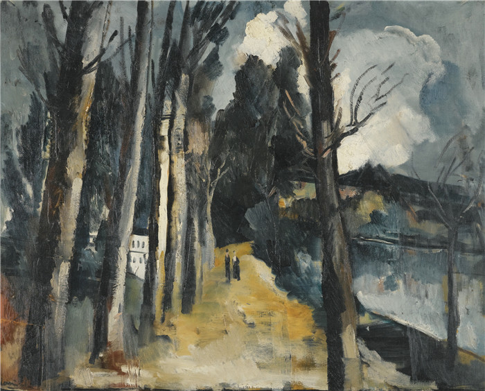 《树木》莫里斯·德·弗拉明克(Maurice De Vlaminck)作品-Les Arbres, C1912