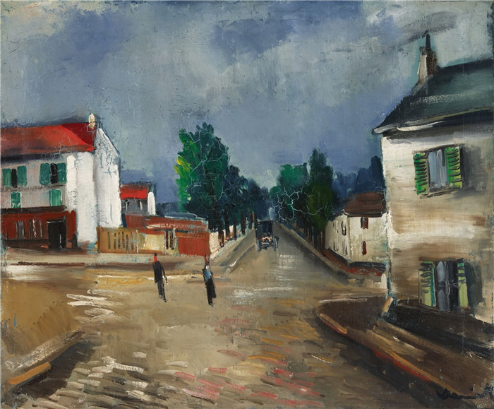 《南泰尔 Nanterre》莫里斯·德·弗拉明克(Maurice De Vlaminck)作品