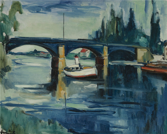 《莫里斯·勒雷莫奎风景》莫里斯·德·弗拉明克(Maurice De Vlaminck)作品