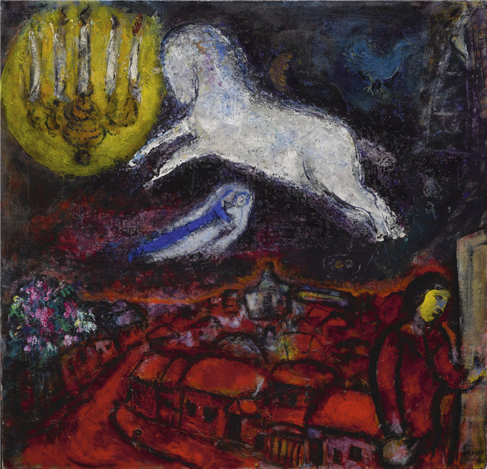 《阿列科的马》马克·夏加尔(Marc Chagall)作品-LE CHEVAL D'ALEKO