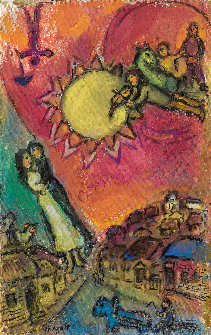 《大太阳报》马克·夏加尔(Marc Chagall)作品-LE GRAND SOLEIL
