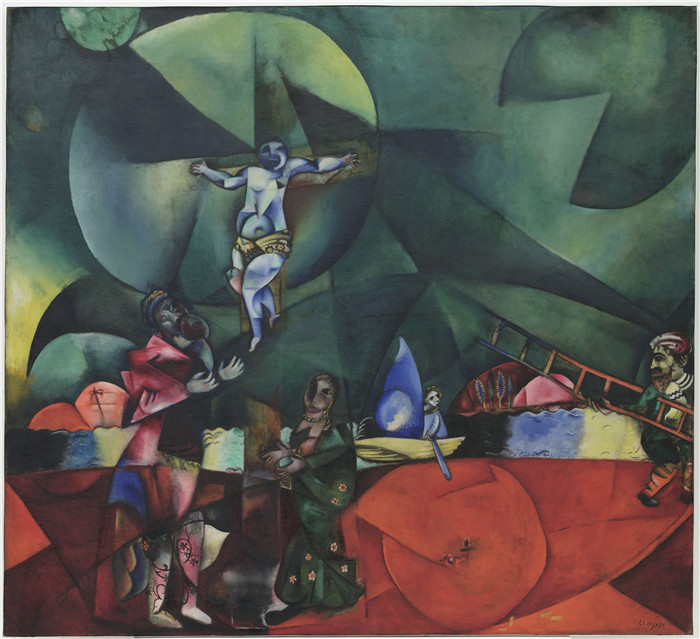 《加略山》马克·夏加尔(Marc Chagall)作品- Calvary
