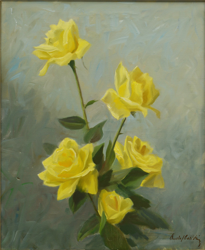 古斯塔夫·卡尔斯特罗姆（Gustaf Carlstrom）作品-黄花