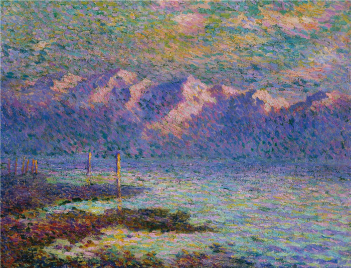 《从湖面上看》威利·施洛巴赫(Willy Schlobach)作品-VU D'UN LAC