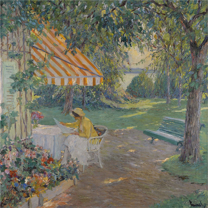 《斯塔恩伯格湖上的夏天》爱德华·库柯(Edward Cucuel)作品 - Summer on Lake Starnberg
