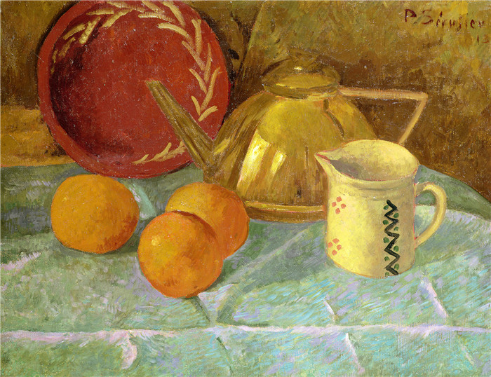 《静物画》保罗·塞鲁塞尔（Paul Sérusier)作品-Still Life, 1913