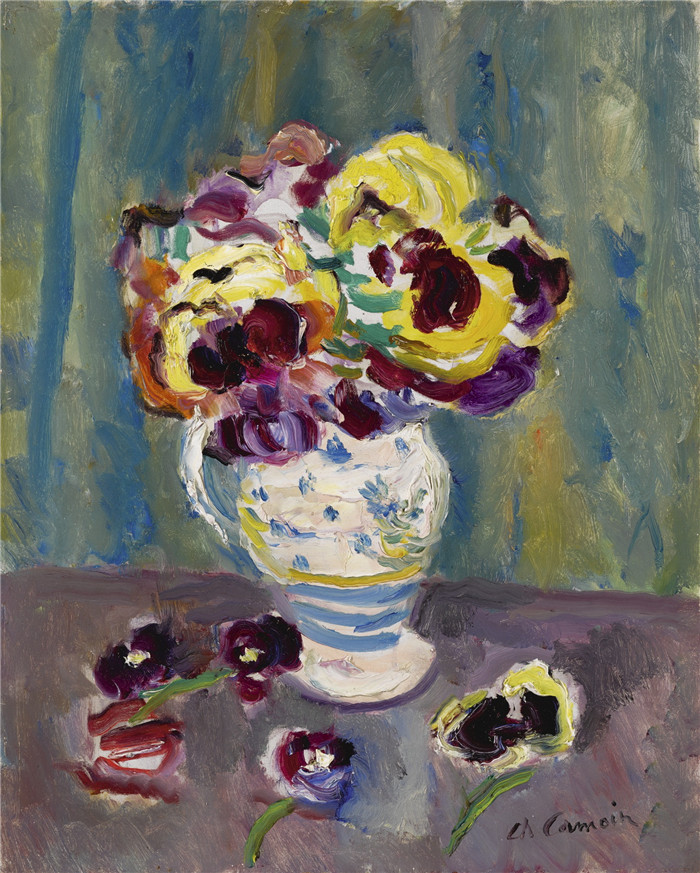 查尔·斯卡莫因(Charles Camoin)作品-花束BOUQUET DE FLEURS