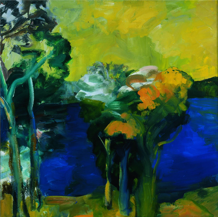埃尔默·比绍夫（Elmer Nelson Bischoff）作品-Bay (1960)