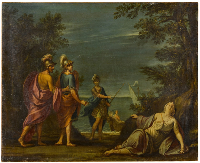 《被里纳尔多遗弃的阿米达》弗朗西斯切尼(Marcantonio Franceschini)作品-Armida abandoned by Rinaldo