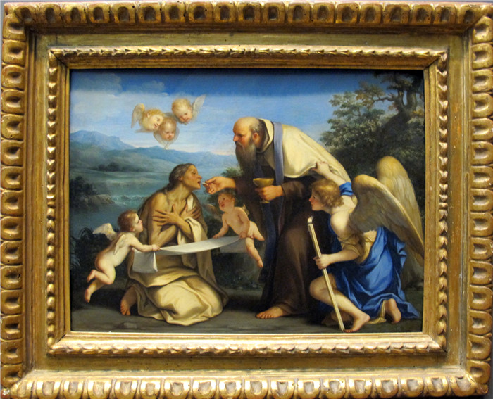 《圣玛丽最后一次圣餐》弗朗西斯切尼(Marcantonio Franceschini)作品-ultima comunione di santa maria egiziaca, 1680