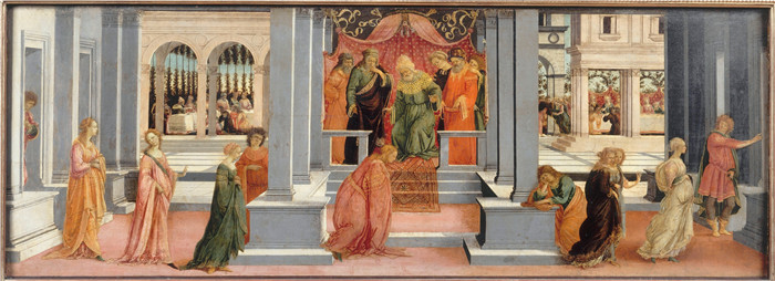 《埃丝特被阿苏埃鲁斯选中》菲利皮诺·利皮(Filippino Lippi)作品-Esther choisie par Assuérus