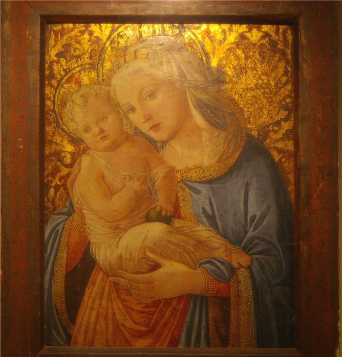 《麦当娜》菲利皮诺·利皮(Filippino Lippi)作品-Madonna con Bambino, XVI sec.
