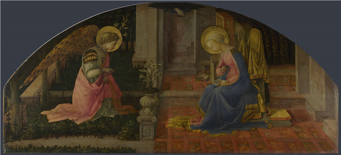 《圣母领报》,菲利波·里皮（Filippino Lippi）作品-The Annunciation about 1450-3, Fra Filippo Lippi