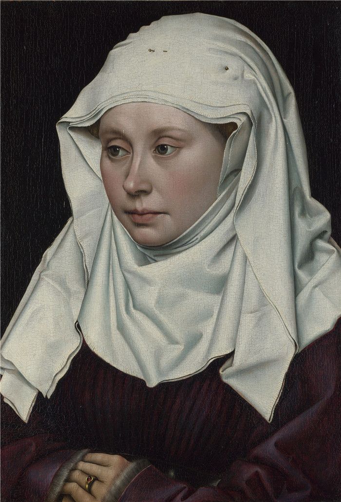 《一个女子》罗伯特·坎平(Robert Campin)作品-A Woman about 1435, Robert Campin