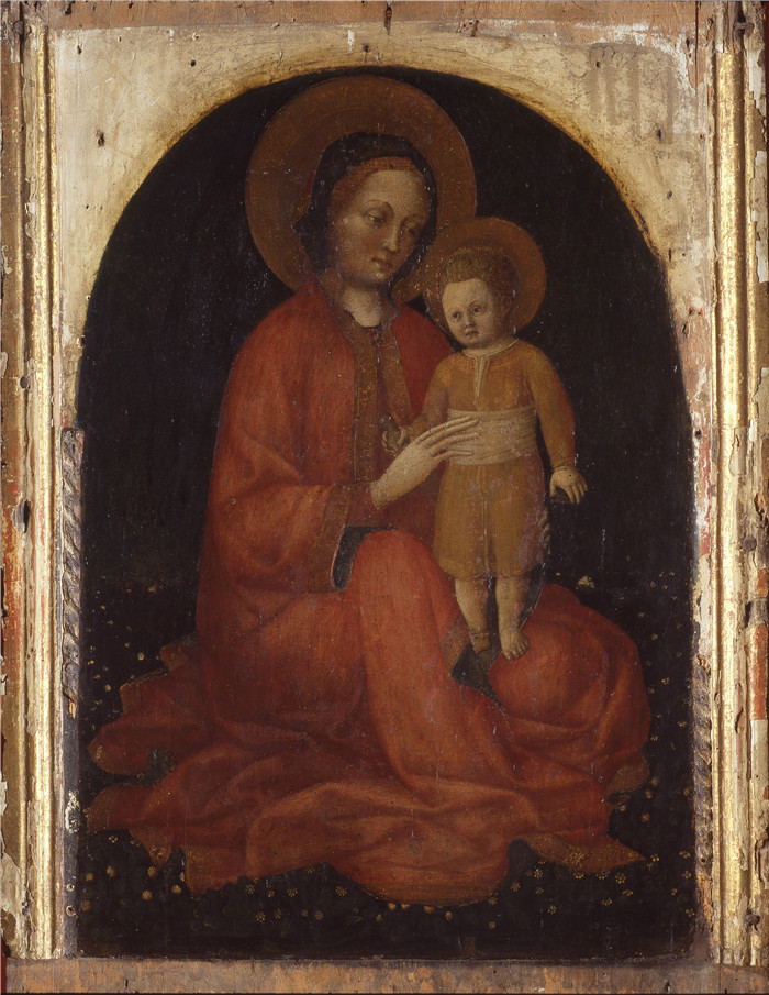 《圣母与圣子》雅各布·贝里尼（Jacopo Bellini）作品-Madonna and Child, 1420-29