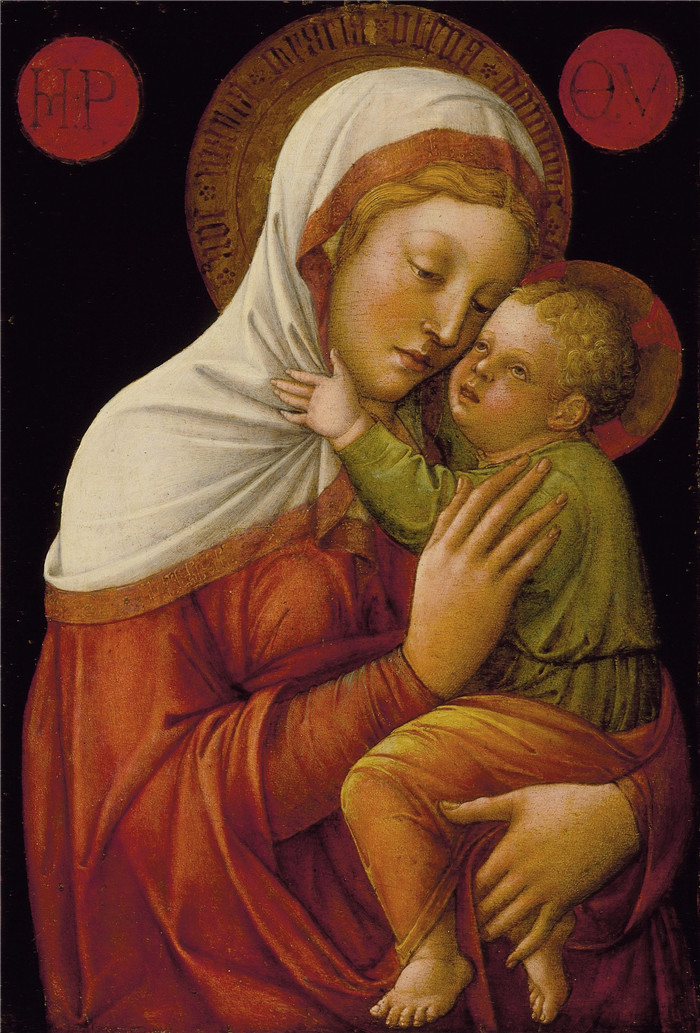 《圣母与圣子》雅各布·贝里尼（Jacopo Bellini）作品-Madonna and Child, 1465