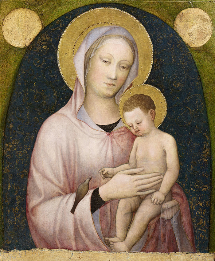 雅各布·贝里尼（Jacopo Bellini）作品-圣母与圣子Madonna and Child, 1444