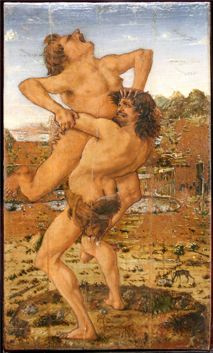 安东尼奥·德尔·波拉约洛(Antonio del Pollaiolo)-赫拉克勒斯和安泰乌斯