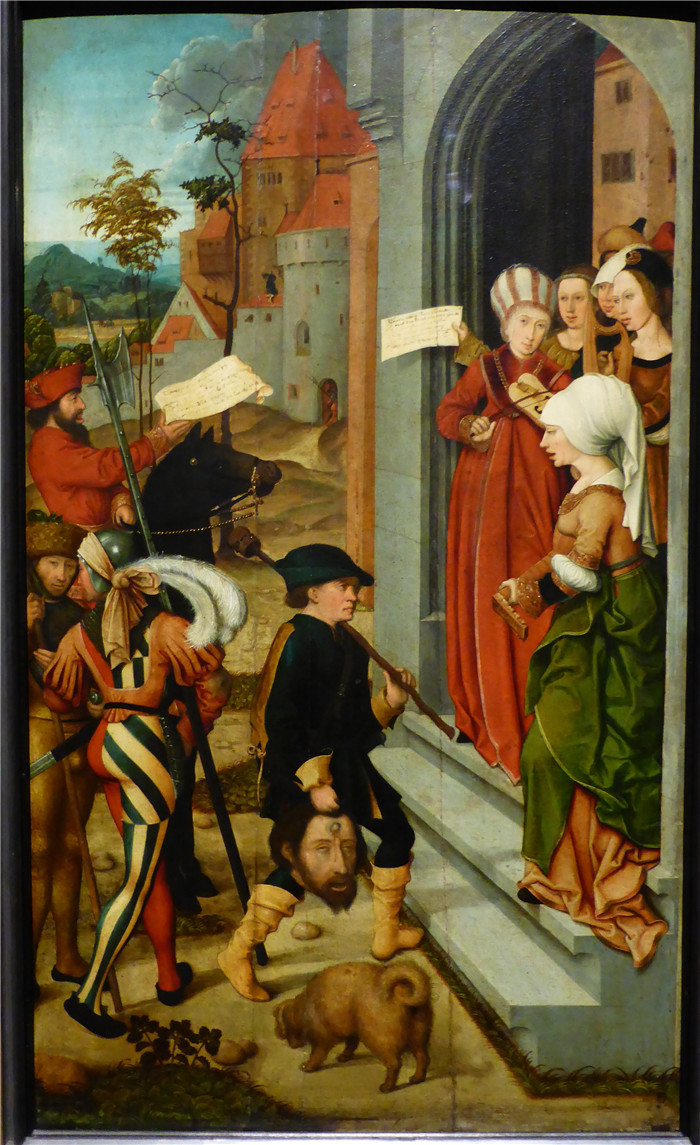 伯恩哈德·斯特里杰尔（Bernhard Strigel）作品-大卫带着头歌利亚回来了