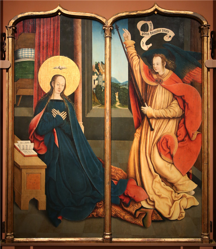 伯恩哈德·斯特里杰尔（Bernhard Strigel）作品-《天使报喜》，1515年