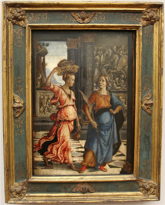 多梅尼科·吉兰达约（Domenico Ghirlandaio）作品-Judith 和她的仆人