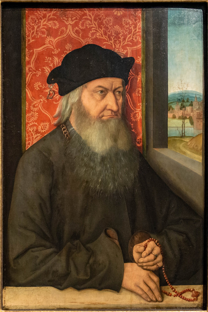 伯恩哈德·斯特里杰尔（Bernhard Strigel）作品-一位留着胡子的老人的肖像