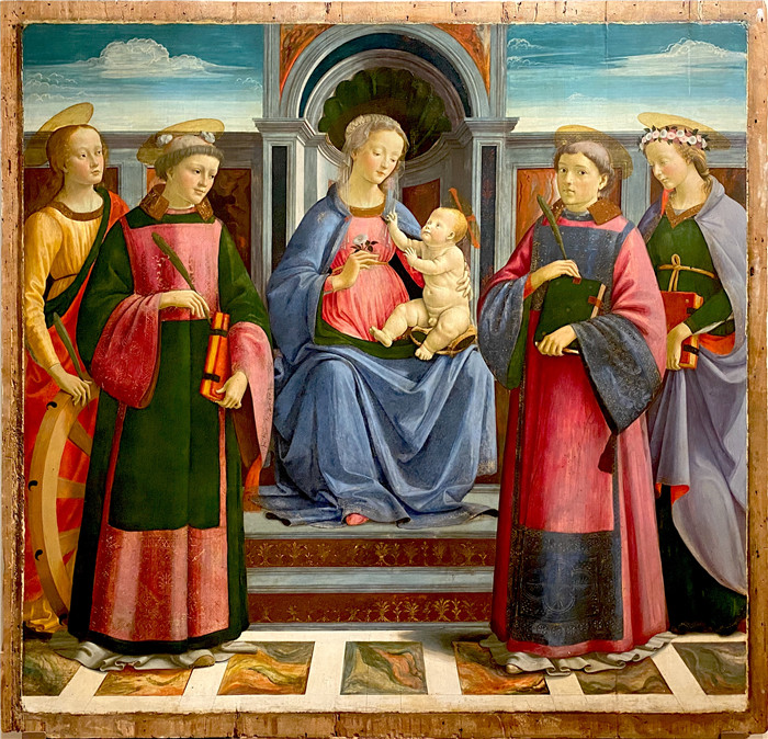 多梅尼科·吉兰达约（Domenico Ghirlandaio）作品-神圣对话1