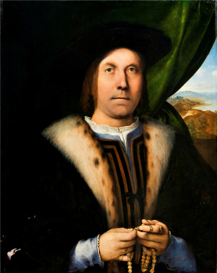 洛伦佐·乐透（Lorenzo Lotto）作品-男人的肖像