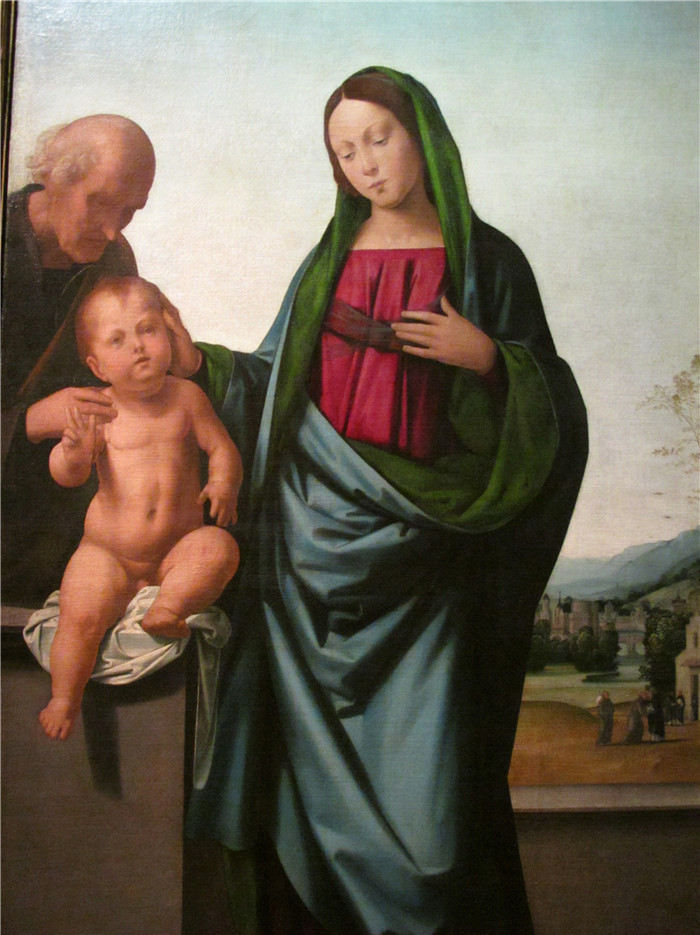 弗拉·巴尔托洛梅奥（Fra Bartolomeo）作品-神圣家族，1500年