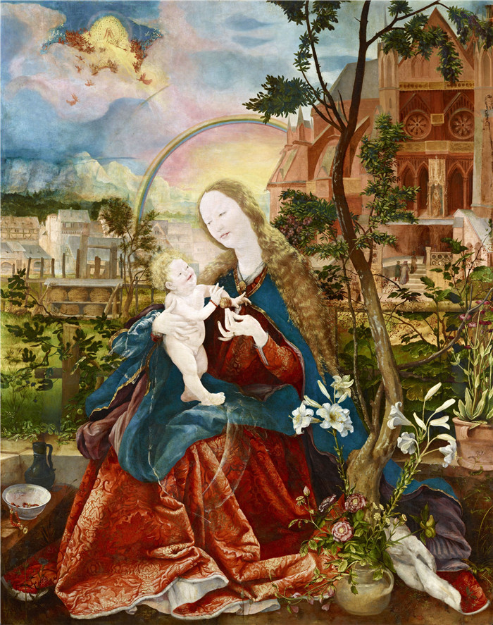 马蒂亚斯·格吕内瓦尔德（Matthias Grünewald）作品-昏迷的麦当娜 Stuppach Madonna